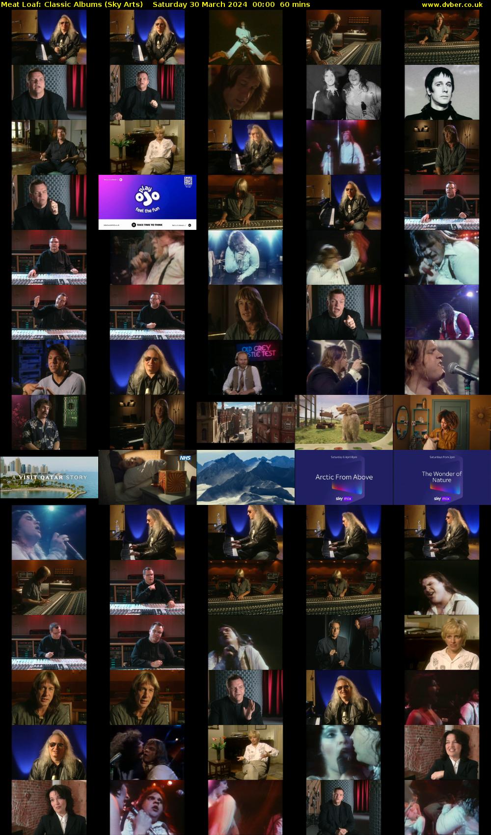 Meat Loaf: Classic Albums (Sky Arts) Saturday 30 March 2024 00:00 - 01:00