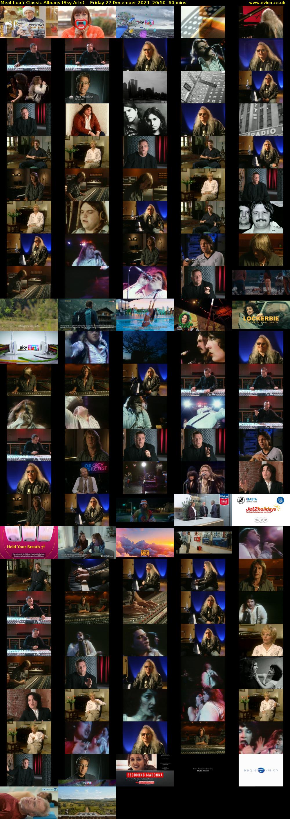 Meat Loaf: Classic Albums (Sky Arts) Friday 27 December 2024 20:50 - 21:50