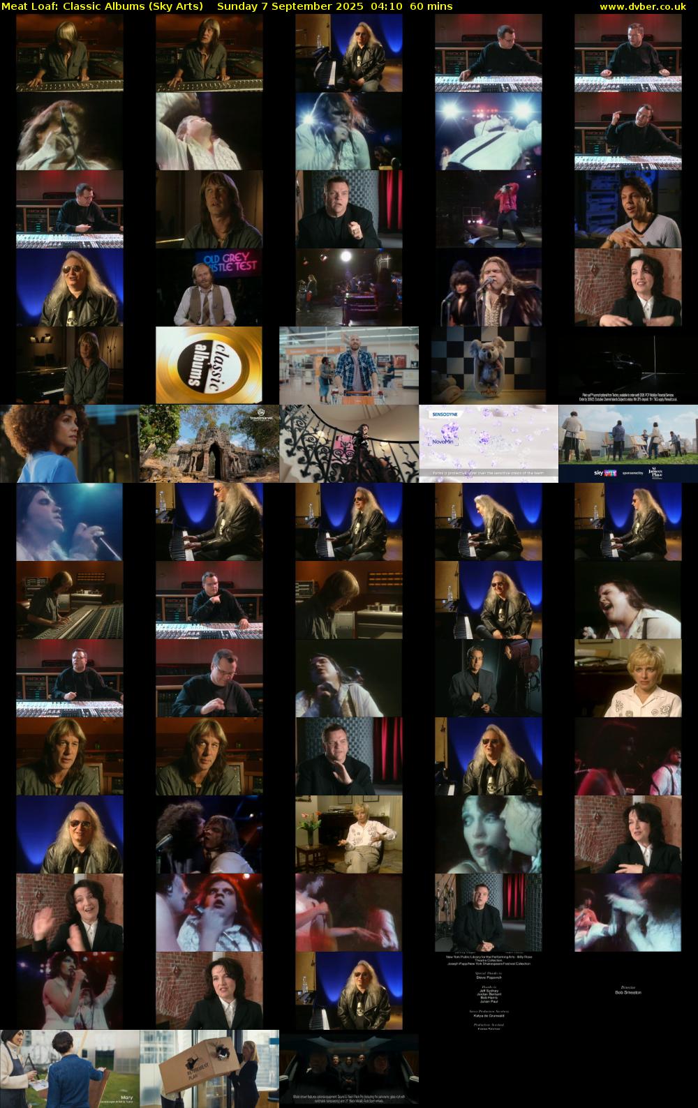 Meat Loaf: Classic Albums (Sky Arts) Sunday 7 September 2025 04:10 - 05:10