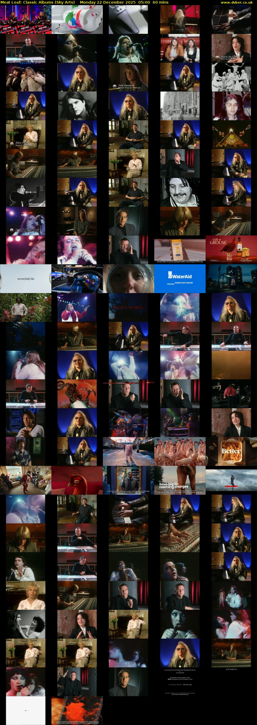 Meat Loaf: Classic Albums (Sky Arts) Monday 22 December 2025 05:00 - 06:00