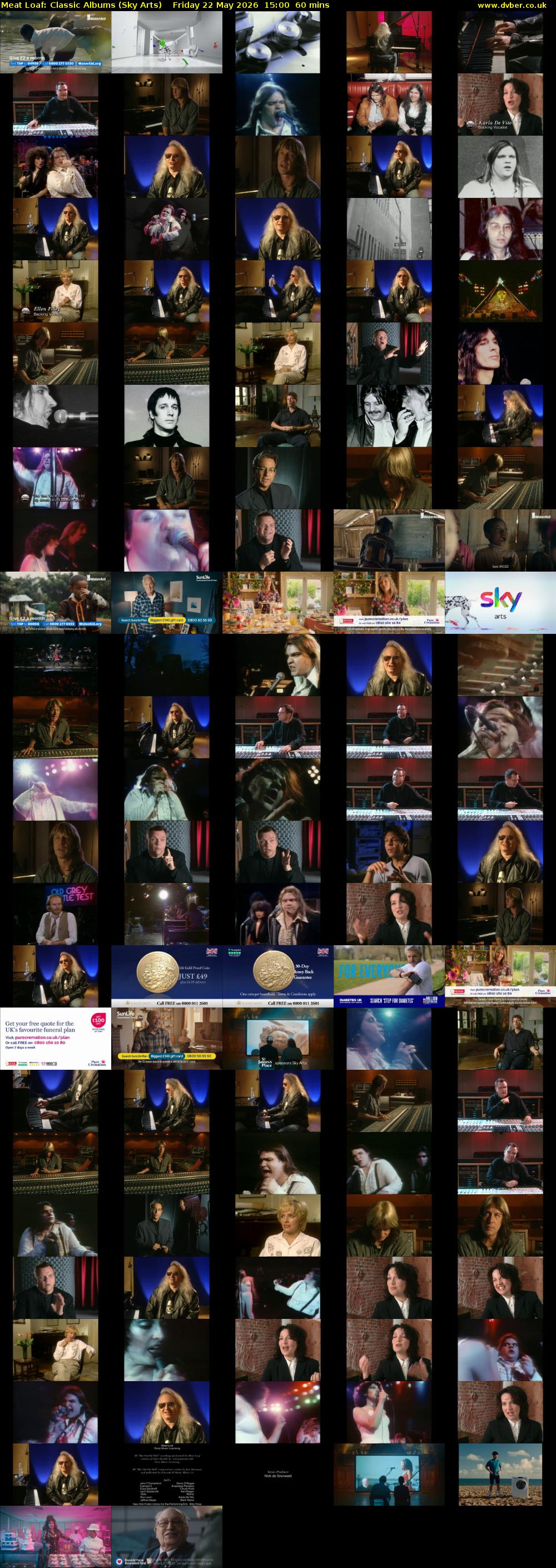 Meat Loaf: Classic Albums (Sky Arts) Friday 22 May 2026 15:00 - 16:00