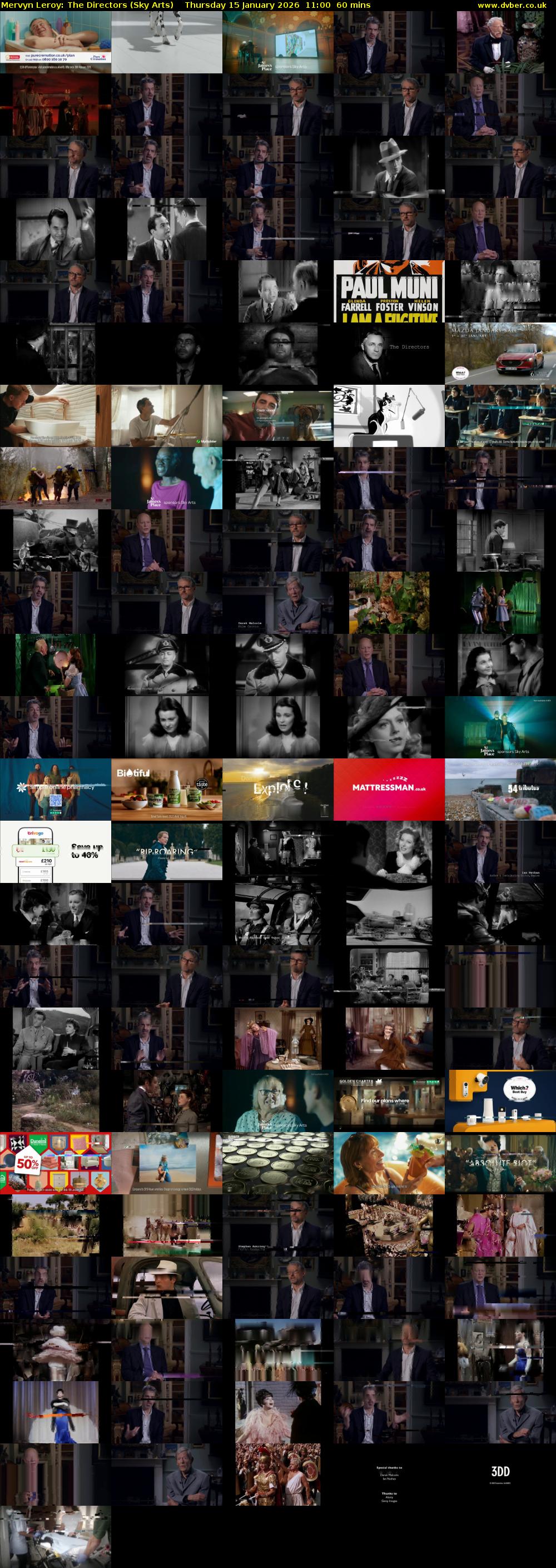 Mervyn Leroy: The Directors (Sky Arts) Thursday 15 January 2026 11:00 - 12:00