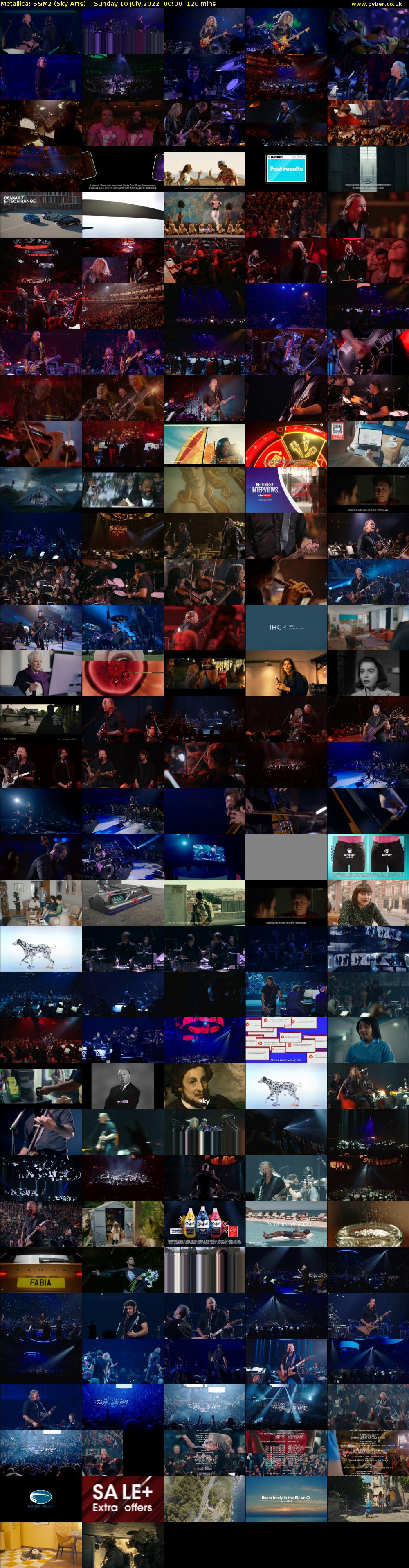 Metallica: S&M2 (Sky Arts) Sunday 10 July 2022 00:00 - 02:00
