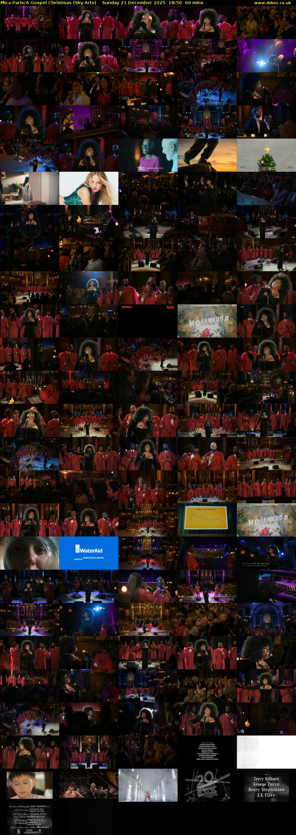 Mica Paris:A Gospel Christmas (Sky Arts) Sunday 21 December 2025 18:50 - 19:50