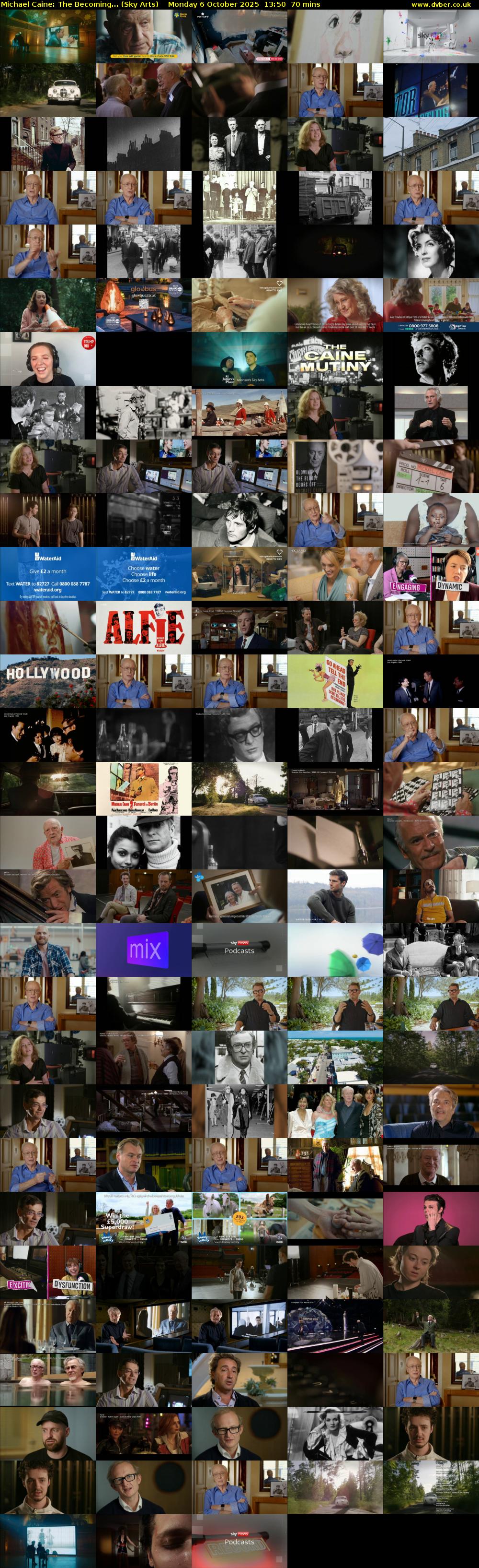 Michael Caine: The Becoming... (Sky Arts) Monday 6 October 2025 13:50 - 15:00