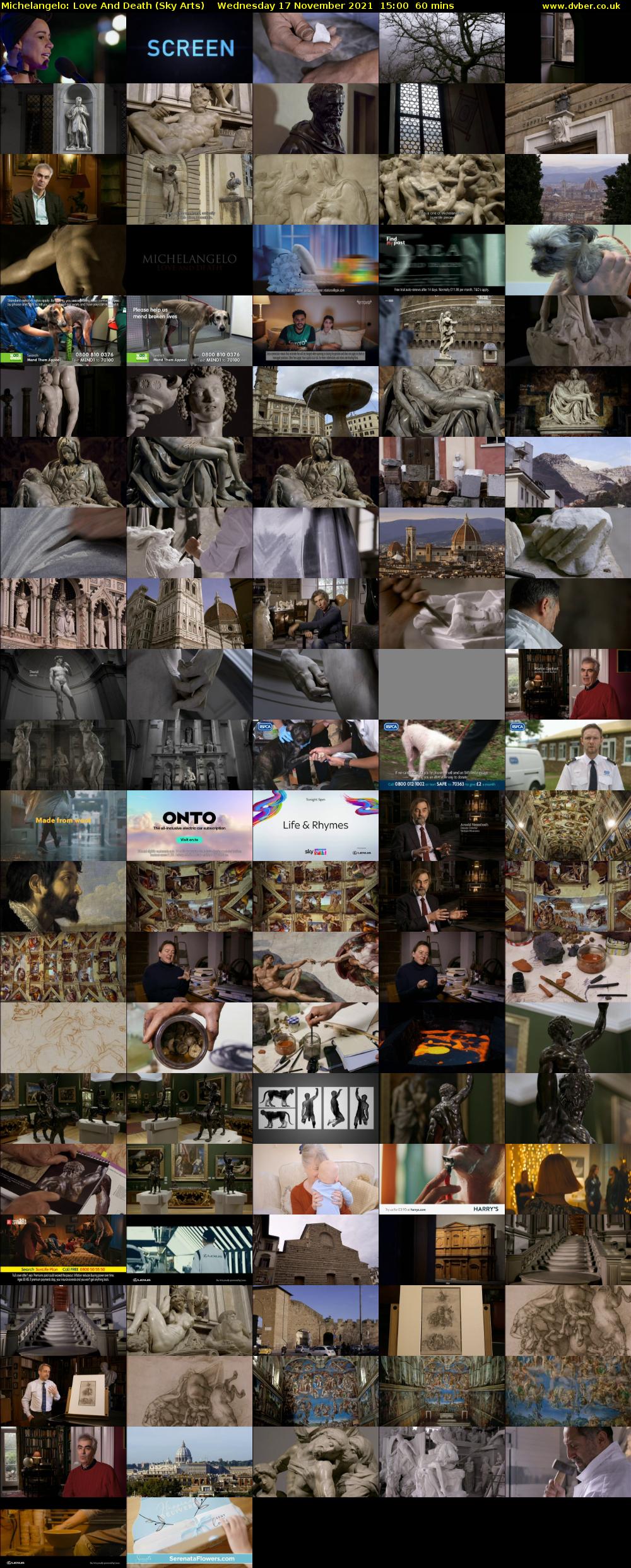 Michelangelo: Love And Death (Sky Arts) Wednesday 17 November 2021 15:00 - 16:00