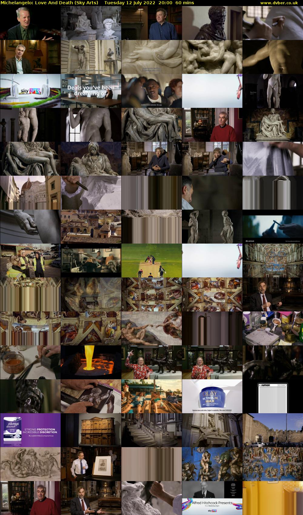 Michelangelo: Love And Death (Sky Arts) Tuesday 12 July 2022 20:00 - 21:00