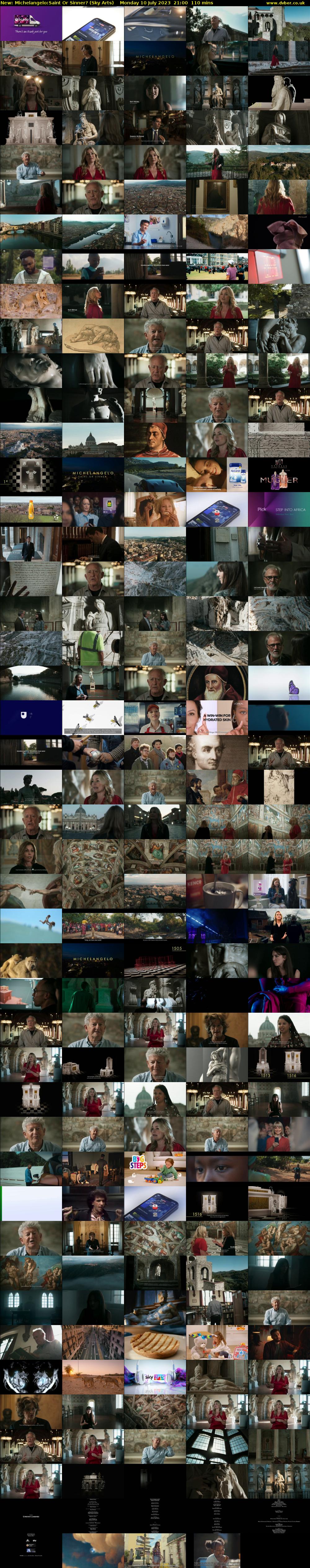 Michelangelo:Saint Or Sinner? (Sky Arts) Monday 10 July 2023 21:00 - 22:50