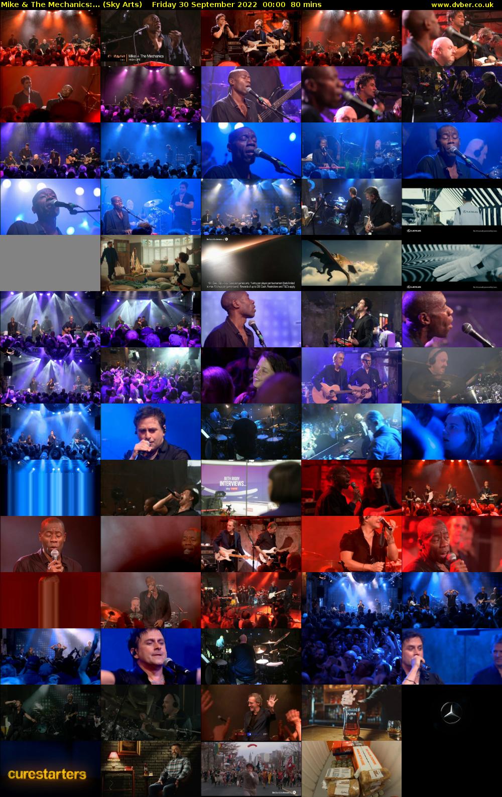 Mike & The Mechanics:... (Sky Arts) Friday 30 September 2022 00:00 - 01:20