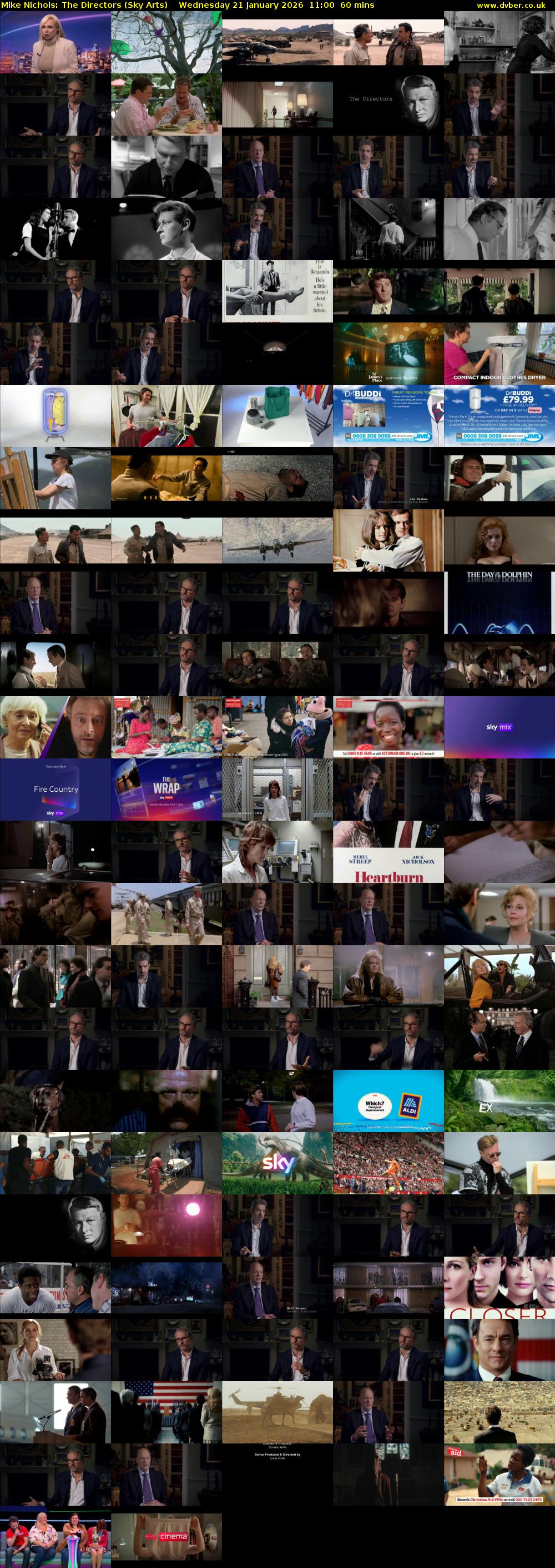 Mike Nichols: The Directors (Sky Arts) Wednesday 21 January 2026 11:00 - 12:00