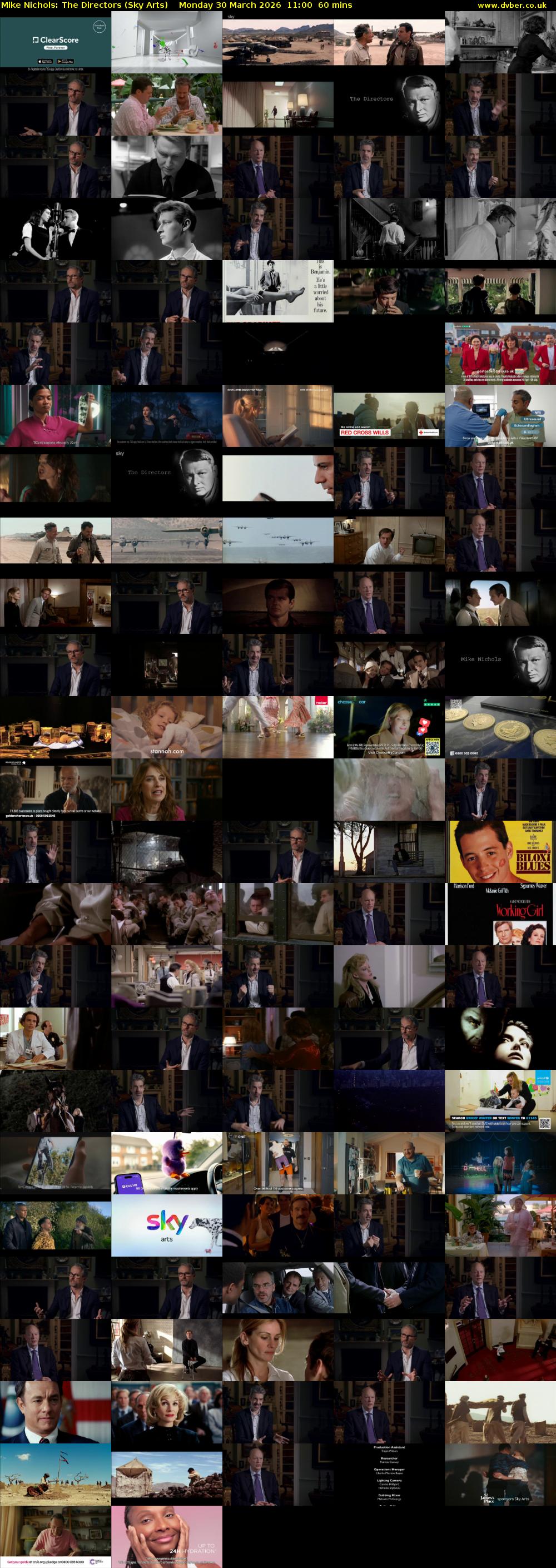 Mike Nichols: The Directors (Sky Arts) Monday 30 March 2026 11:00 - 12:00