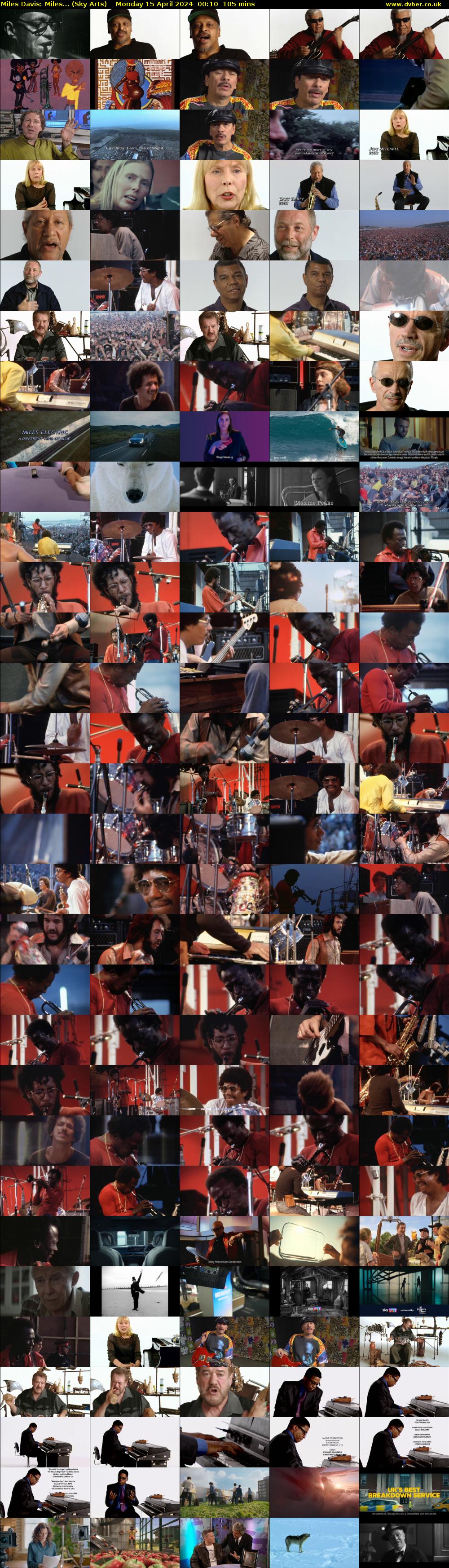 Miles Davis: Miles... (Sky Arts) Monday 15 April 2024 00:10 - 01:55