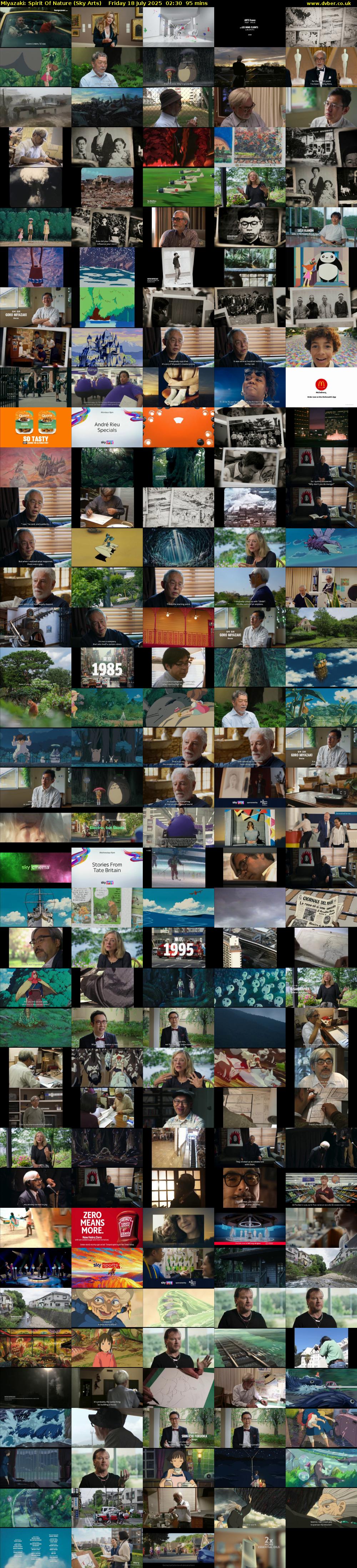 Miyazaki: Spirit Of Nature (Sky Arts) Friday 18 July 2025 02:30 - 04:05