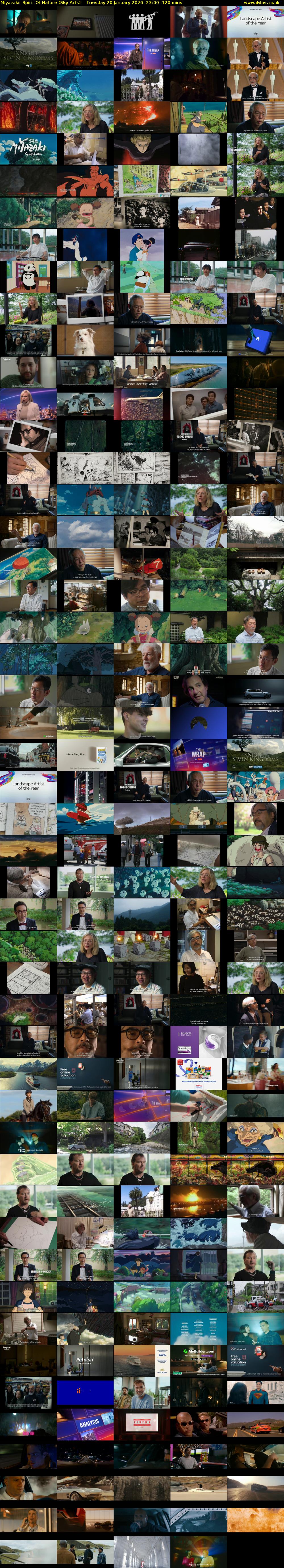 Miyazaki: Spirit Of Nature (Sky Arts) Tuesday 20 January 2026 23:00 - 01:00