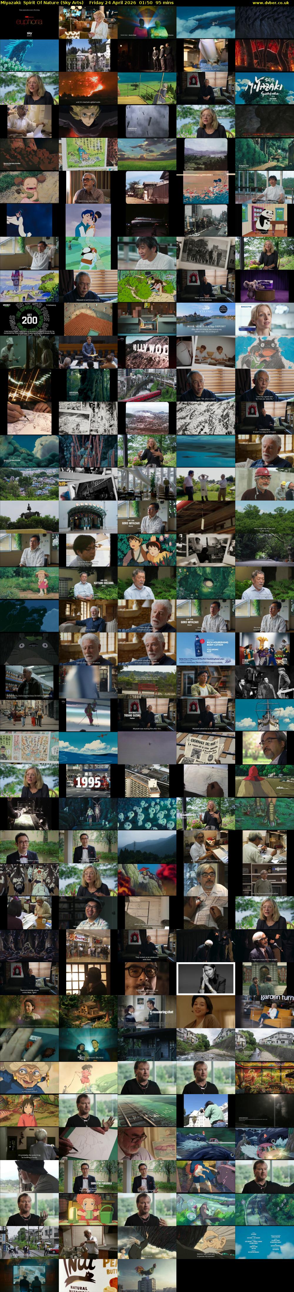 Miyazaki: Spirit Of Nature (Sky Arts) Friday 24 April 2026 01:50 - 03:25