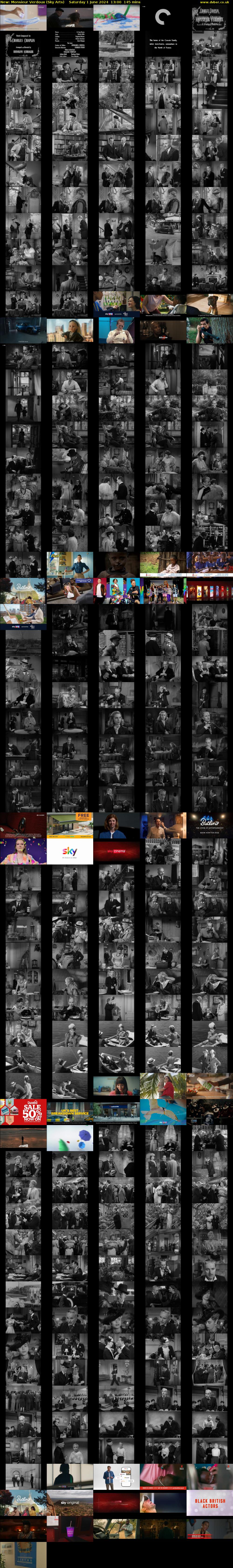 Monsieur Verdoux (Sky Arts) Saturday 1 June 2024 13:00 - 15:25