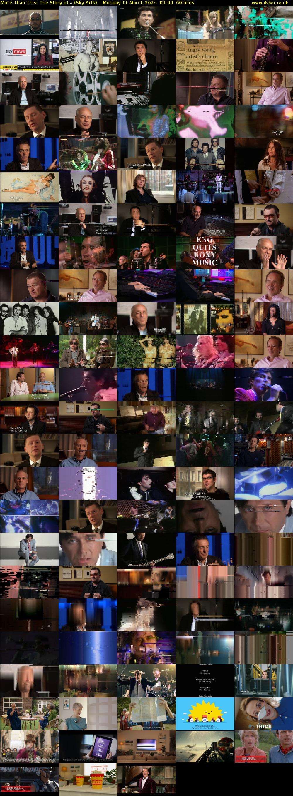More Than This: The Story of... (Sky Arts) Monday 11 March 2024 04:00 - 05:00