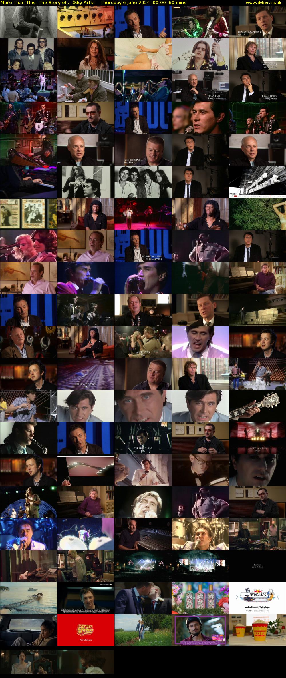 More Than This: The Story of... (Sky Arts) Thursday 6 June 2024 00:00 - 01:00