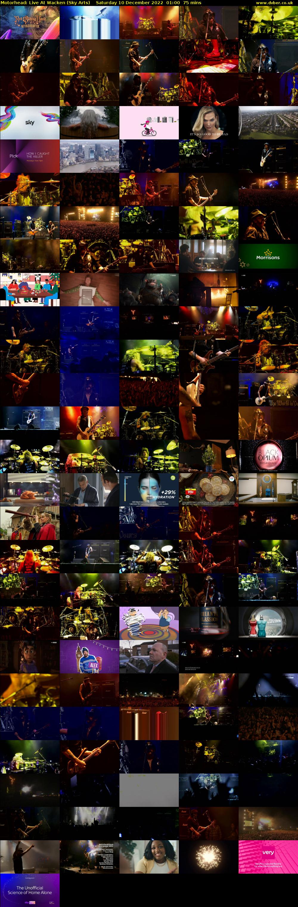 Motorhead: Live At Wacken (Sky Arts) Saturday 10 December 2022 01:00 - 02:15