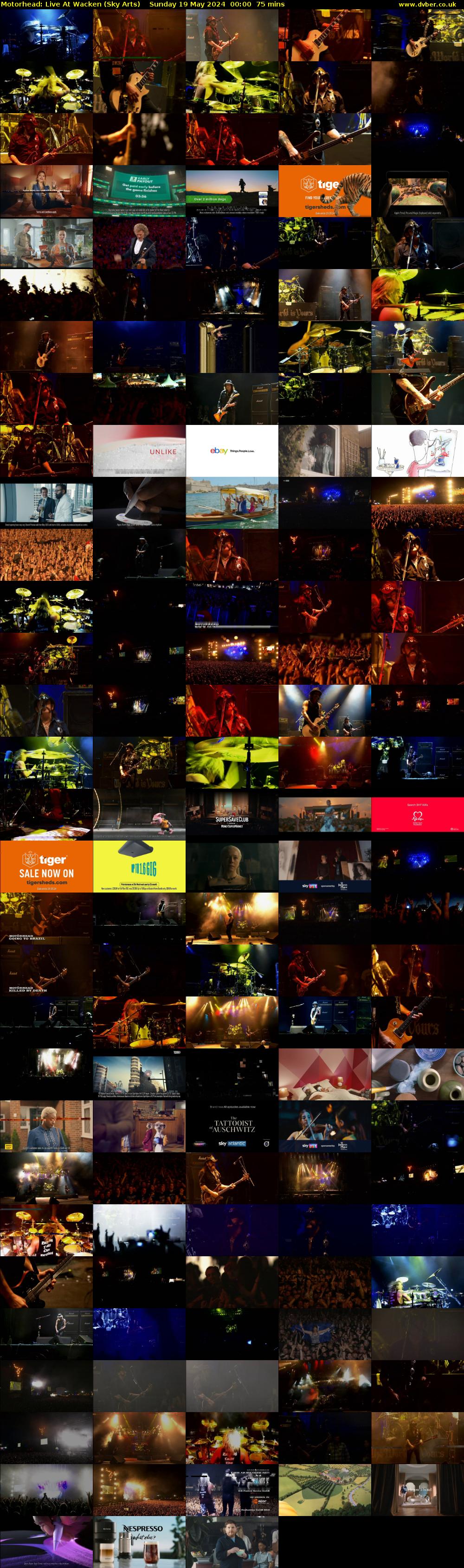 Motorhead: Live At Wacken (Sky Arts) Sunday 19 May 2024 00:00 - 01:15