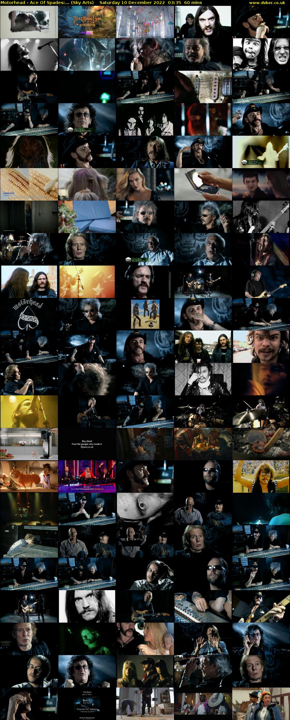 Motorhead - Ace Of Spades:... (Sky Arts) Saturday 10 December 2022 03:35 - 04:35