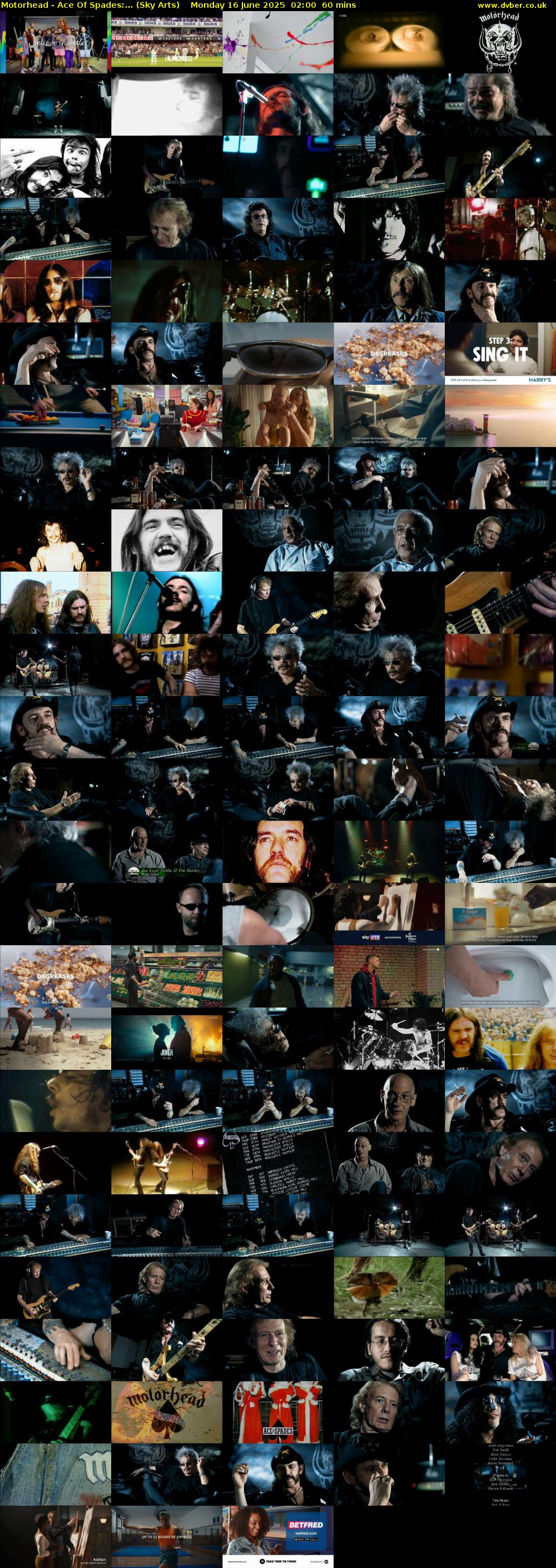 Motorhead - Ace Of Spades:... (Sky Arts) Monday 16 June 2025 02:00 - 03:00