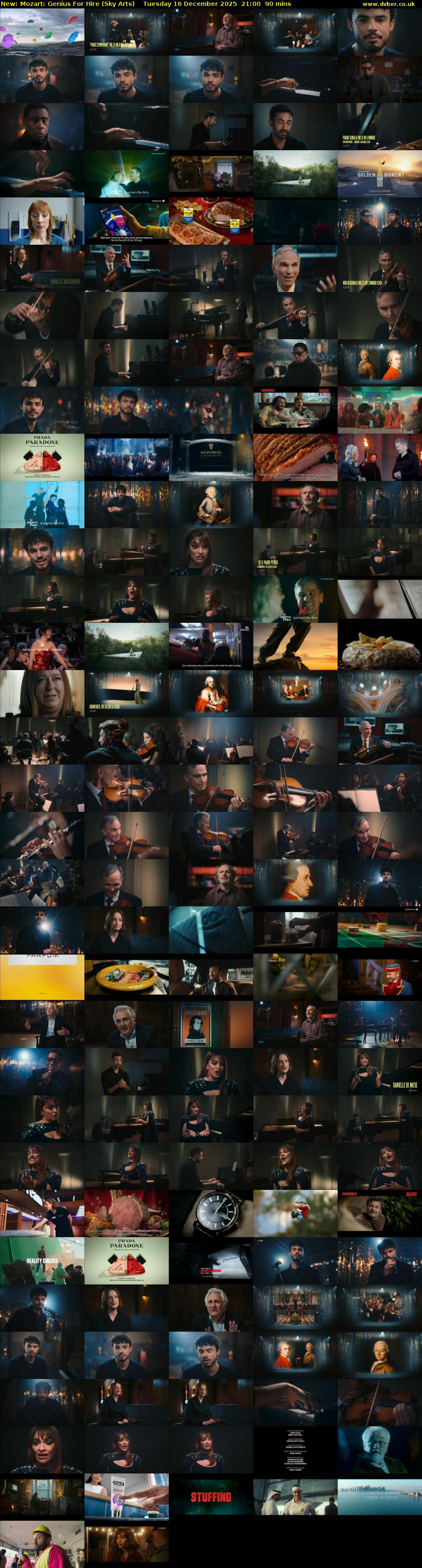 Mozart: Genius For Hire (Sky Arts) Tuesday 16 December 2025 21:00 - 22:30