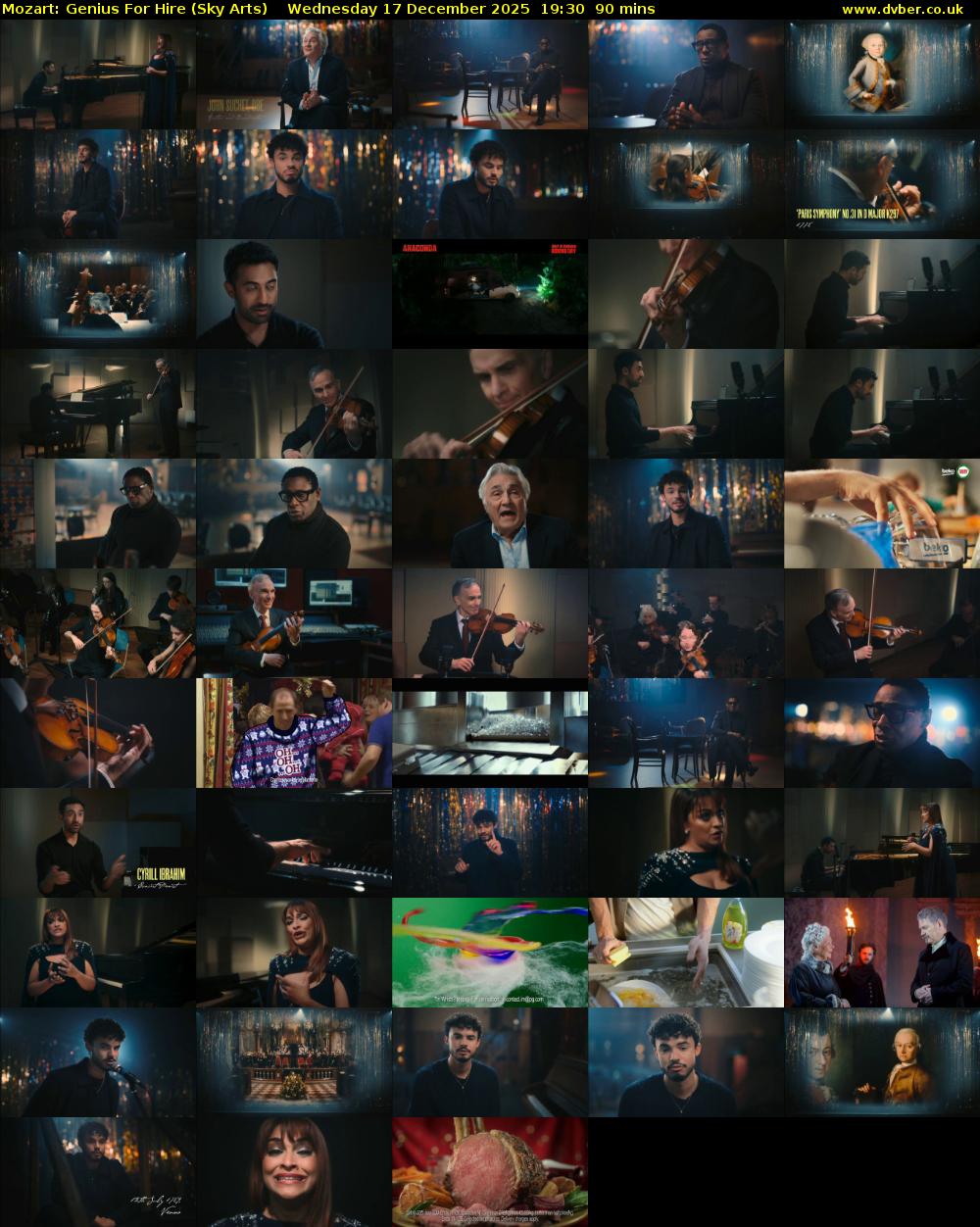 Mozart: Genius For Hire (Sky Arts) Wednesday 17 December 2025 19:30 - 21:00