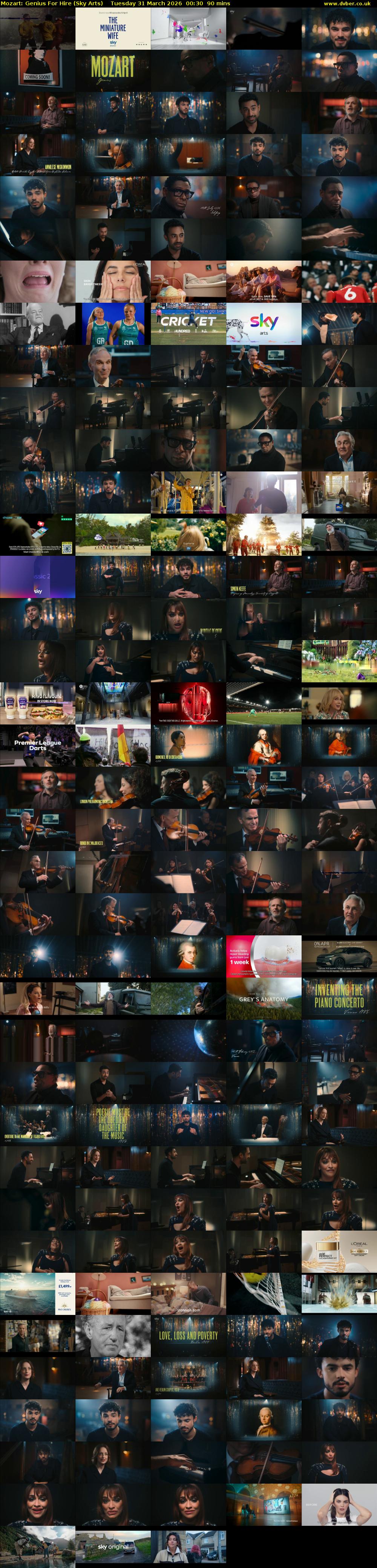 Mozart: Genius For Hire (Sky Arts) Tuesday 31 March 2026 00:30 - 02:00