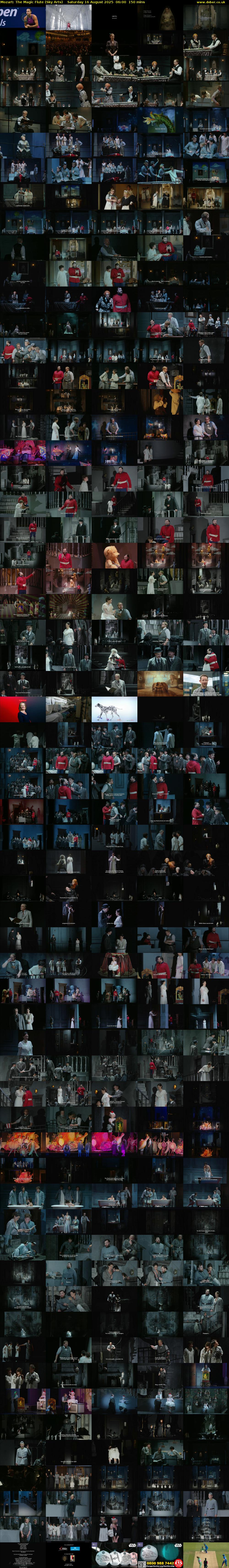 Mozart: The Magic Flute (Sky Arts) Saturday 16 August 2025 06:00 - 08:30