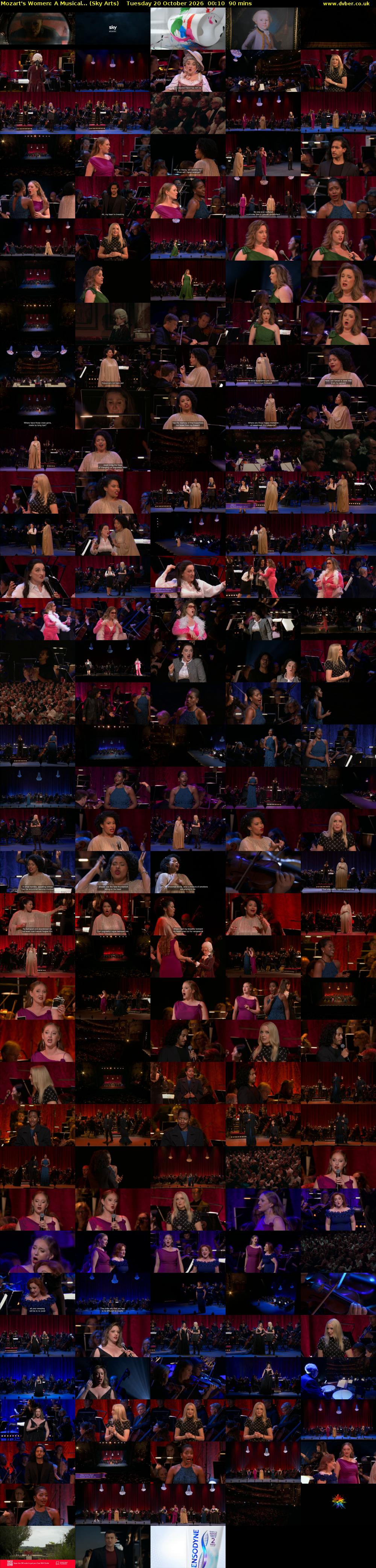 Mozart's Women: A Musical... (Sky Arts) Tuesday 20 October 2026 00:10 - 01:40