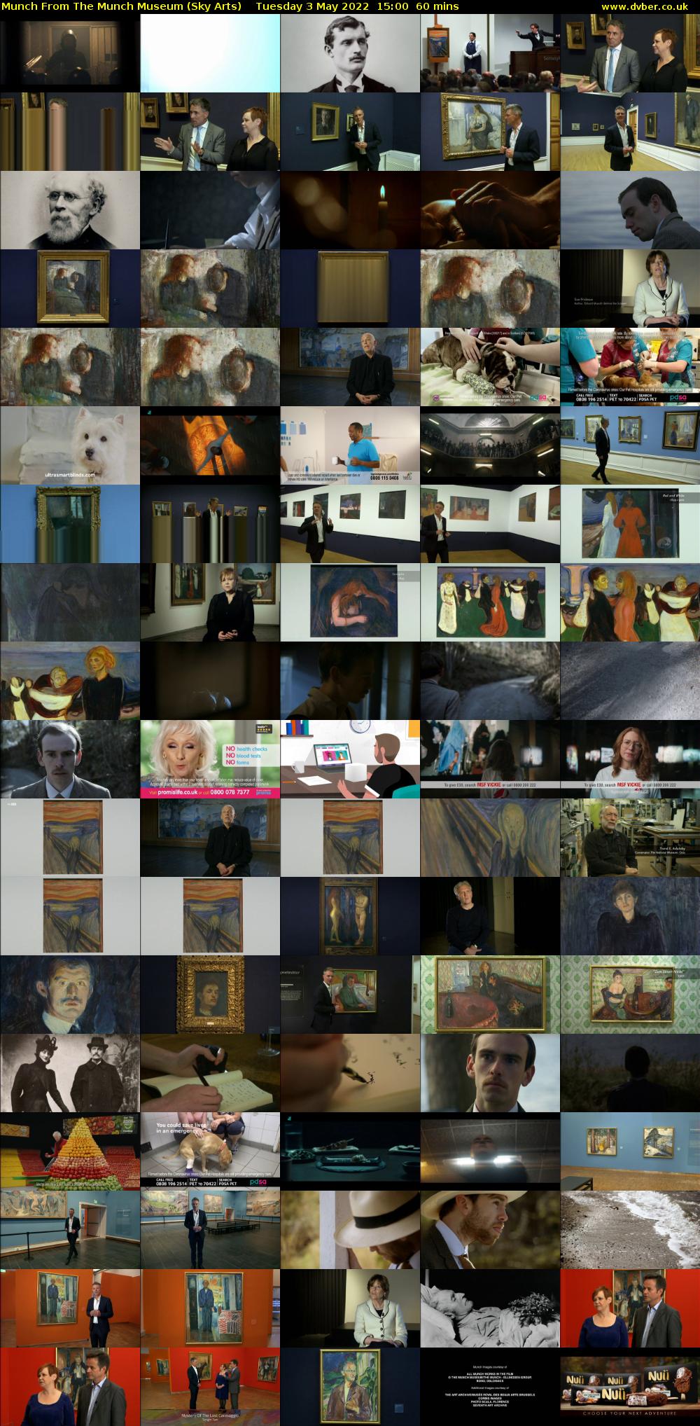 Munch From The Munch Museum (Sky Arts) Tuesday 3 May 2022 15:00 - 16:00