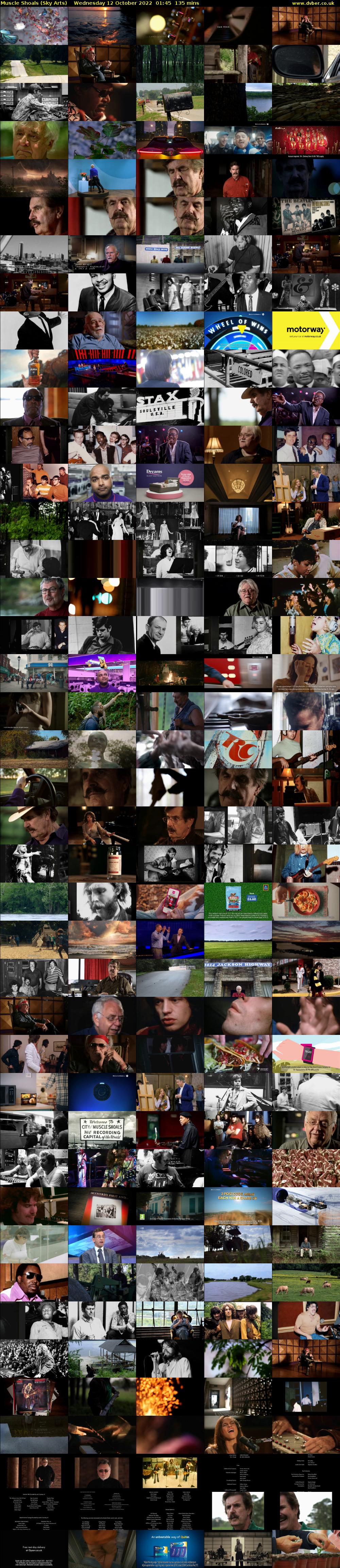 Muscle Shoals (Sky Arts) Wednesday 12 October 2022 01:45 - 04:00