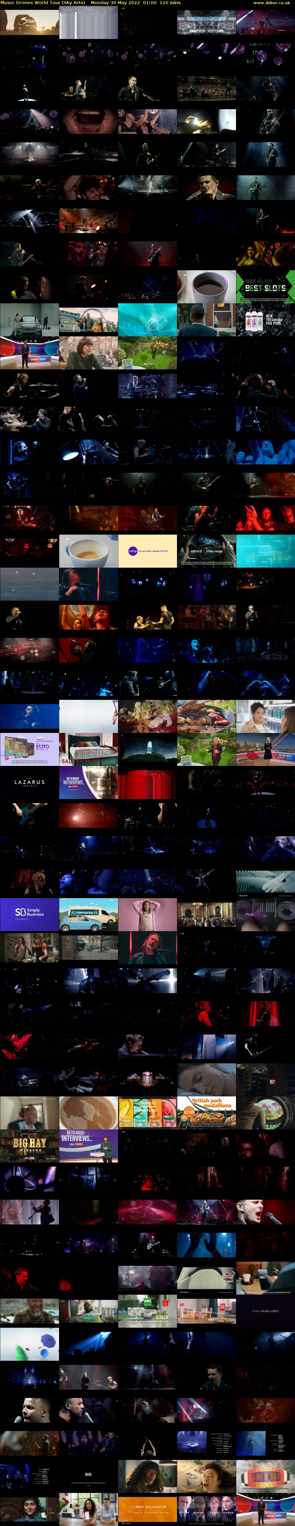 Muse: Drones World Tour (Sky Arts) Monday 30 May 2022 01:00 - 03:00