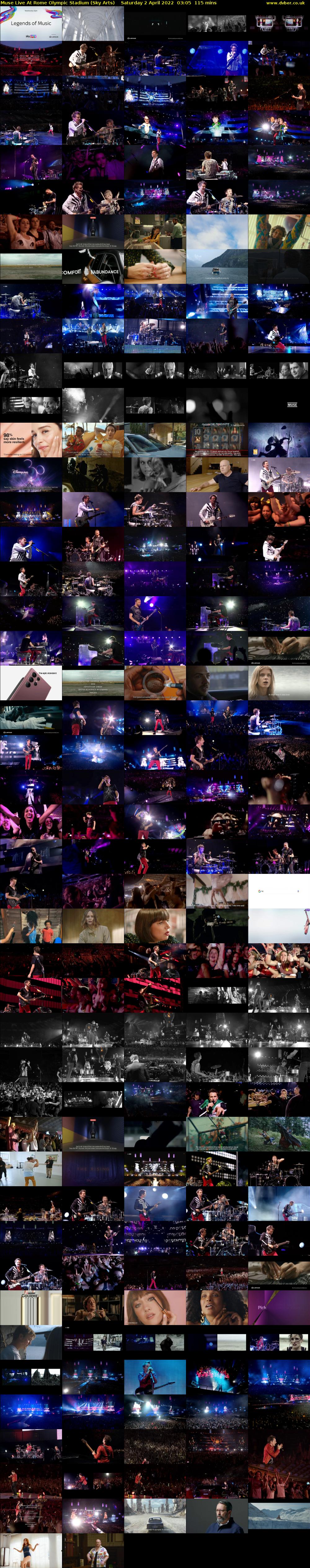 Muse Live At Rome Olympic Stadium (Sky Arts) Saturday 2 April 2022 03:05 - 05:00