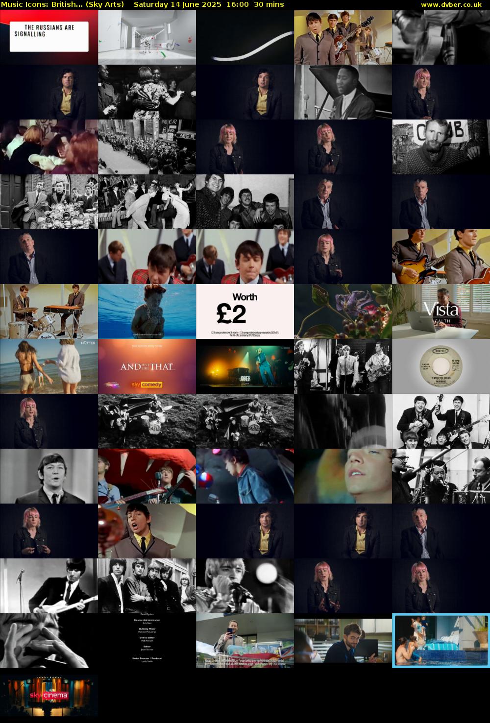 Music Icons: British... (Sky Arts) Saturday 14 June 2025 16:00 - 16:30