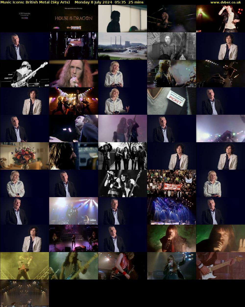 Music Icons: British Metal (Sky Arts) Monday 8 July 2024 05:35 - 06:00
