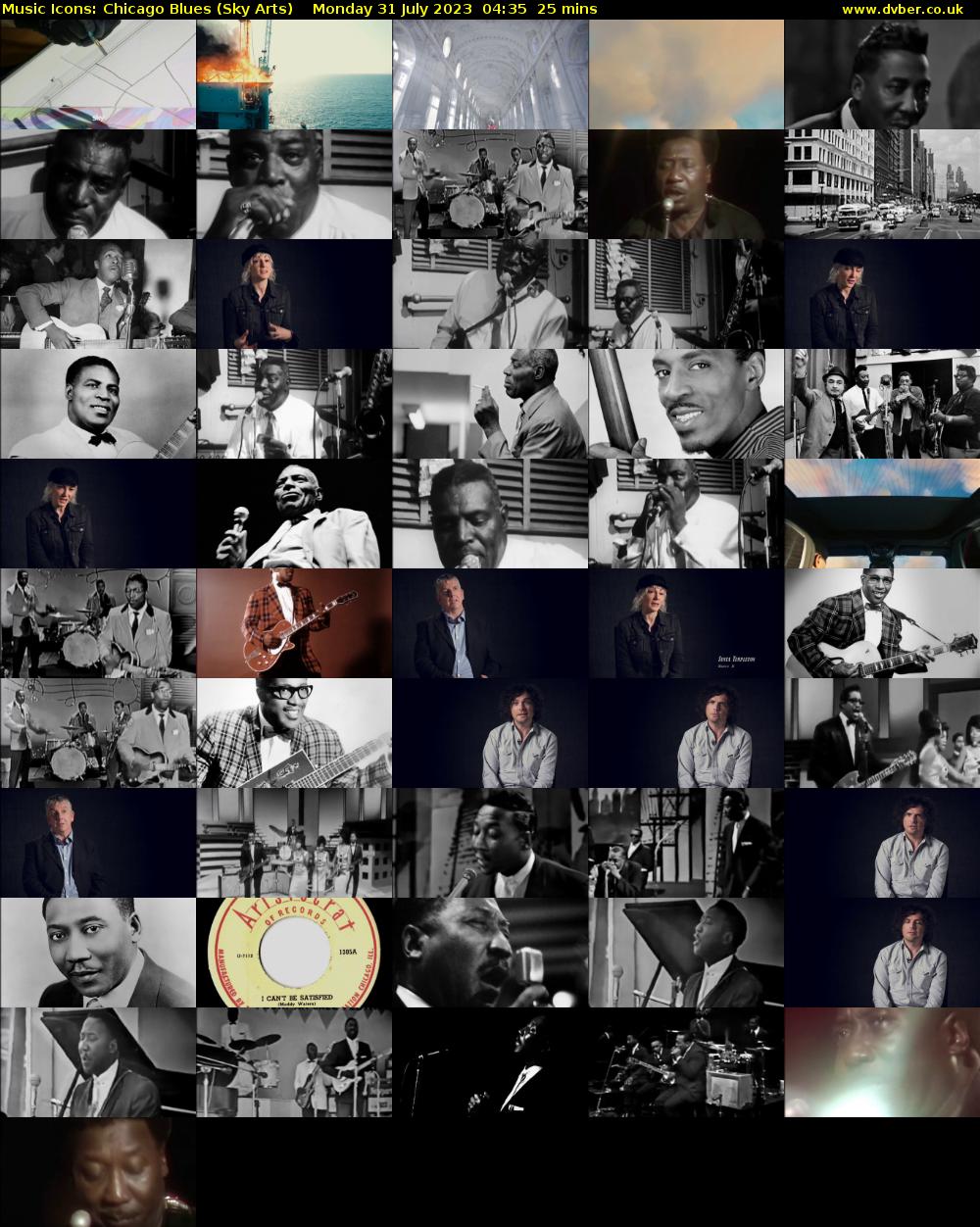 Music Icons: Chicago Blues (Sky Arts) Monday 31 July 2023 04:35 - 05:00