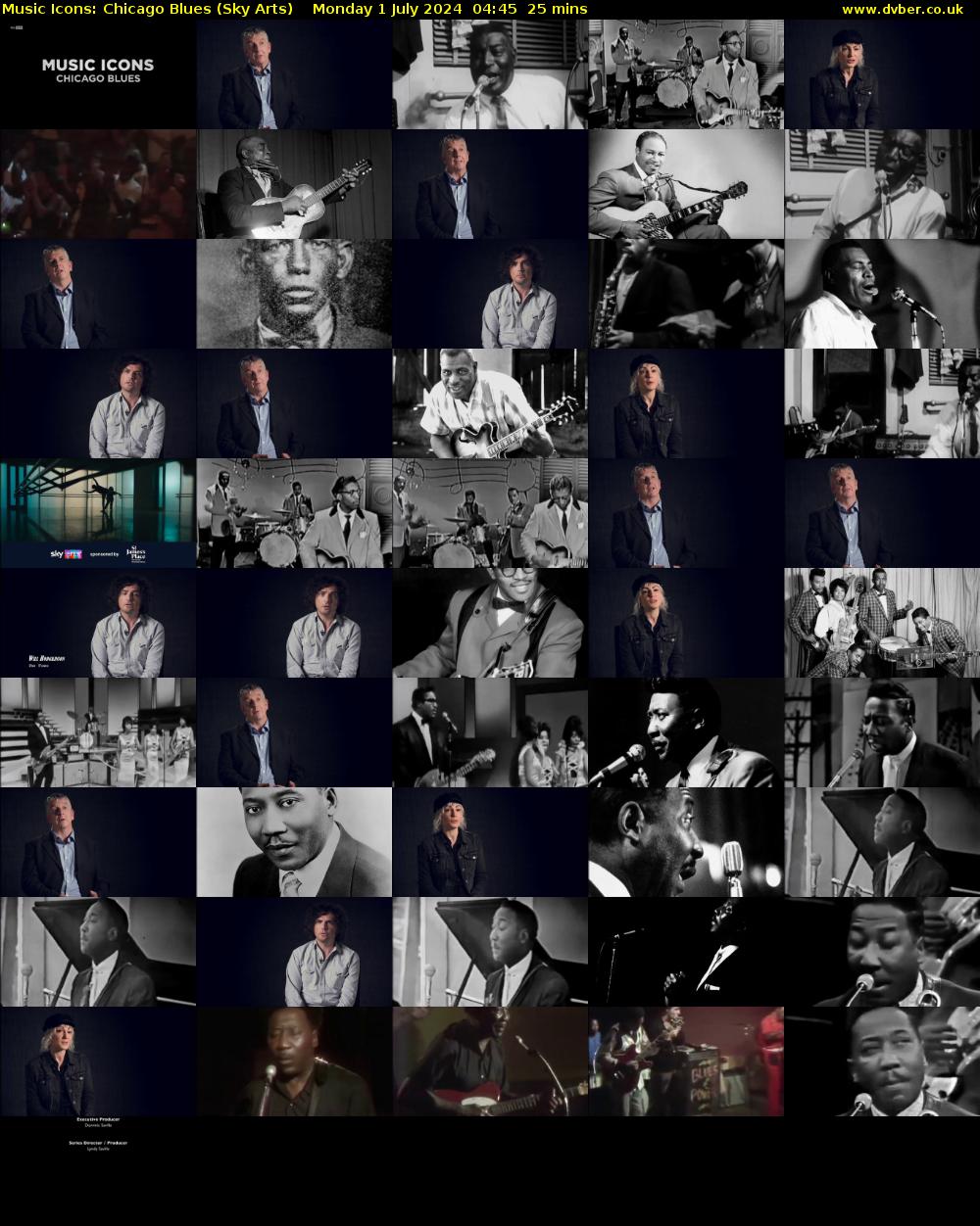 Music Icons: Chicago Blues (Sky Arts) Monday 1 July 2024 04:45 - 05:10