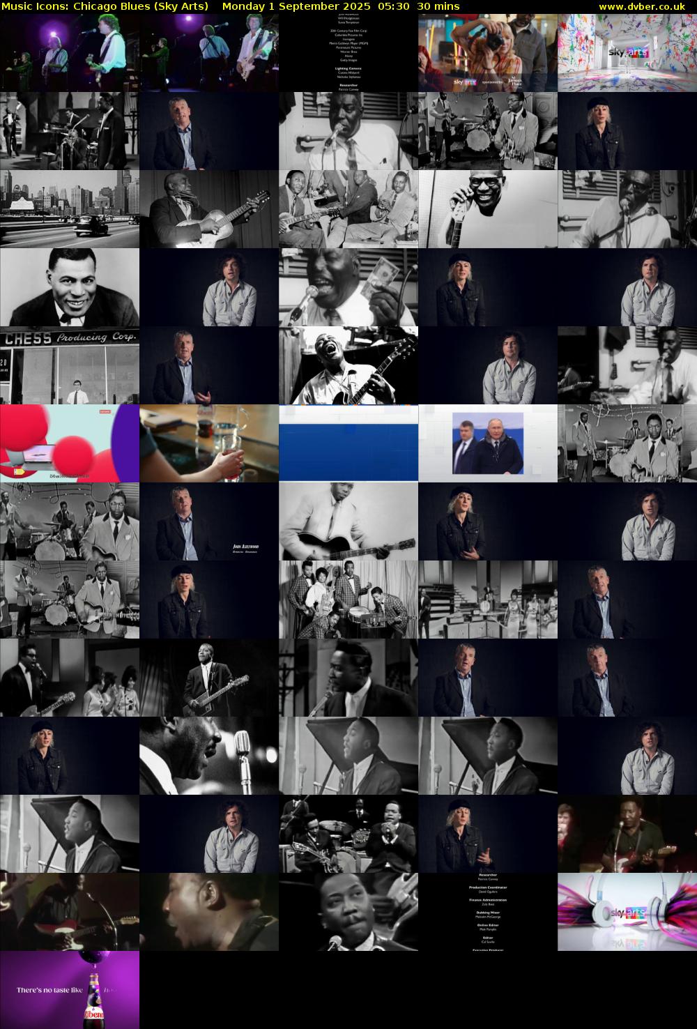 Music Icons: Chicago Blues (Sky Arts) Monday 1 September 2025 05:30 - 06:00