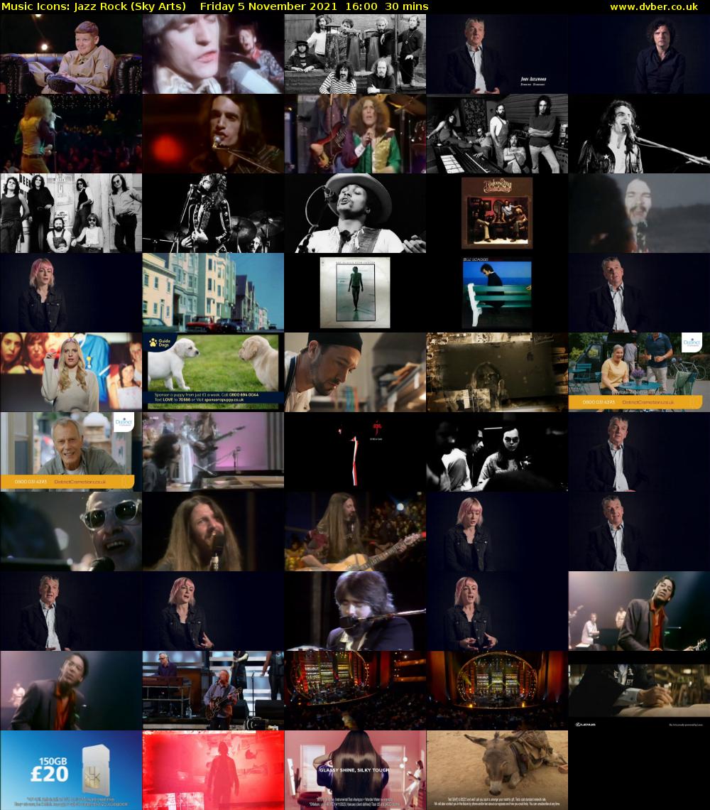Music Icons: Jazz Rock (Sky Arts) Friday 5 November 2021 16:00 - 16:30