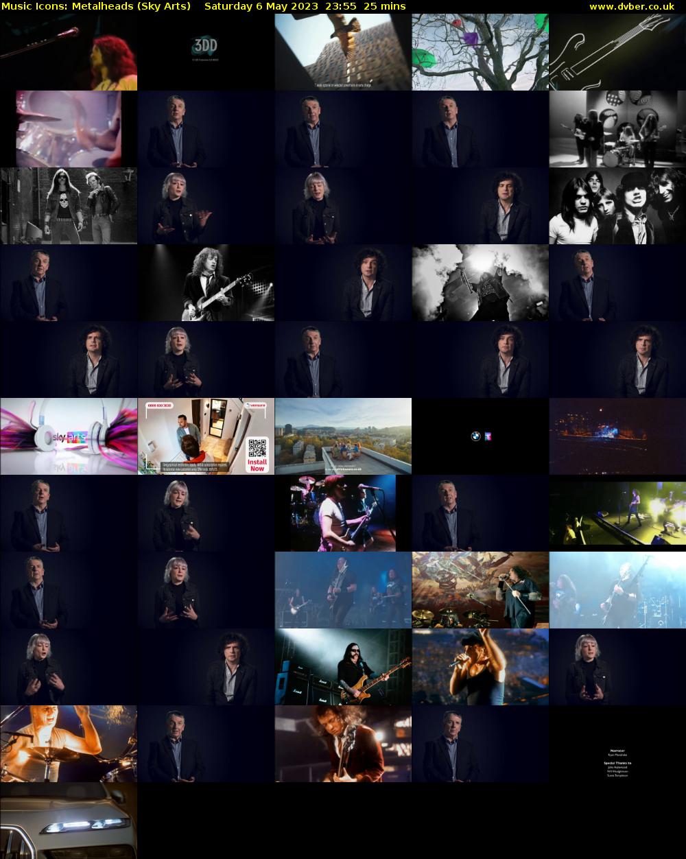 Music Icons: Metalheads (Sky Arts) Saturday 6 May 2023 23:55 - 00:20