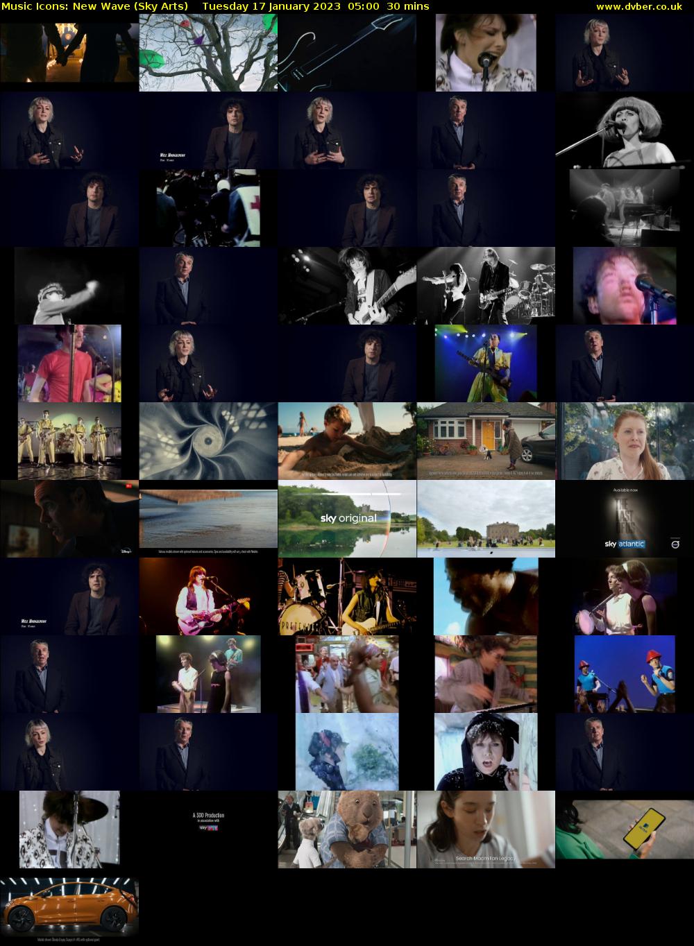 Music Icons: New Wave (Sky Arts) Tuesday 17 January 2023 05:00 - 05:30