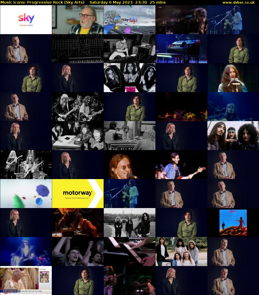 Music Icons: Progressive Rock (Sky Arts) Saturday 6 May 2023 23:30 - 23:55