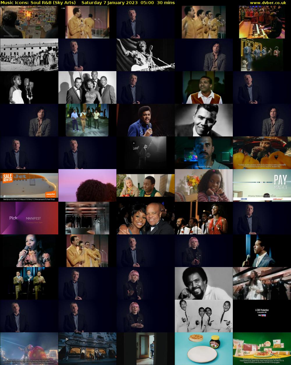 Music Icons: Soul R&B (Sky Arts) Saturday 7 January 2023 05:00 - 05:30