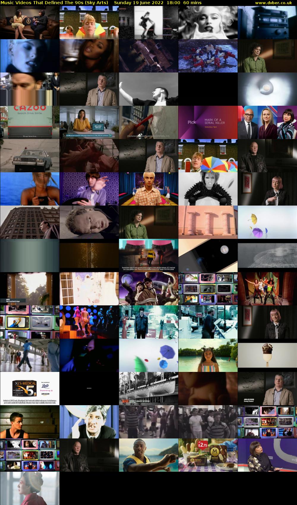 Music Videos That Defined The 90s (Sky Arts) Sunday 19 June 2022 18:00 - 19:00