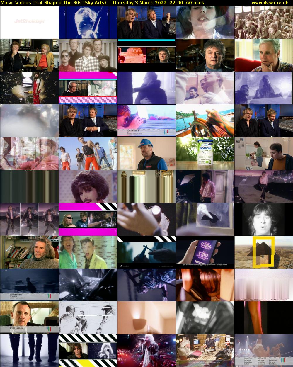 Music Videos That Shaped The 80s (Sky Arts) Thursday 3 March 2022 22:00 - 23:00