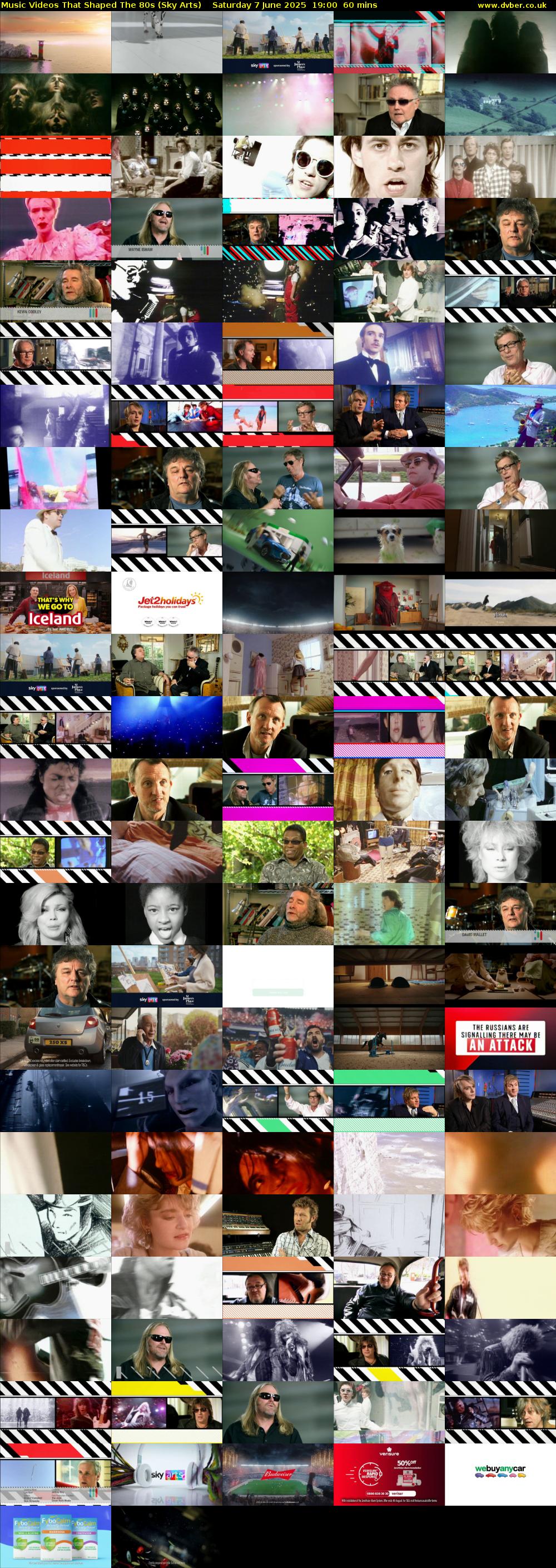 Music Videos That Shaped The 80s (Sky Arts) Saturday 7 June 2025 19:00 - 20:00