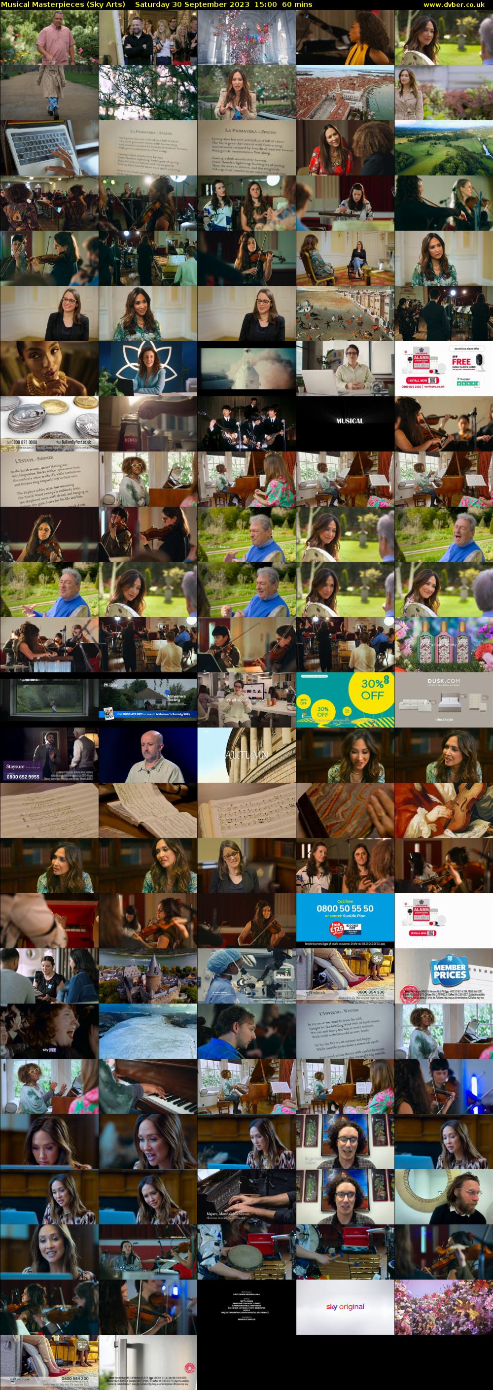 Musical Masterpieces (Sky Arts) Saturday 30 September 2023 15:00 - 16:00