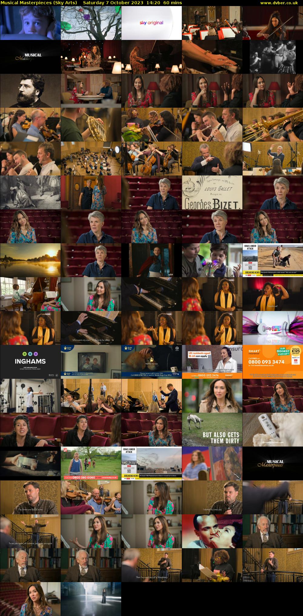 Musical Masterpieces (Sky Arts) Saturday 7 October 2023 14:20 - 15:20